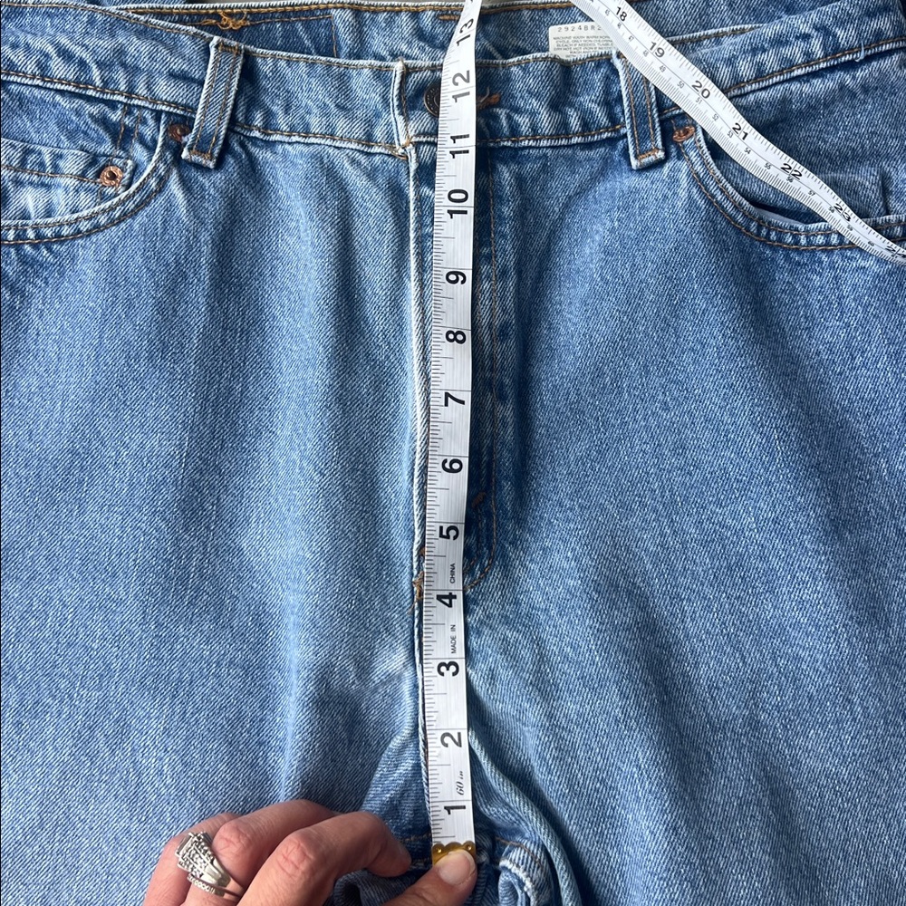 Vtg 90s Levi’s 550 Tapered Fit High Rise Denim Blue Jeans Size 12 Reg 🟩 - Picture 5 of 8